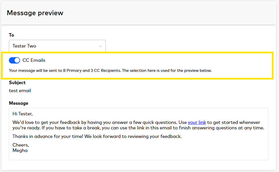 New Feature: Adding CC recipients to emails