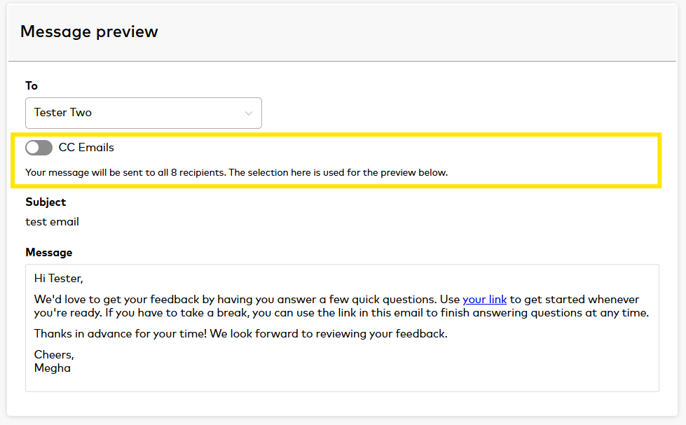 New Feature: Adding CC recipients to emails